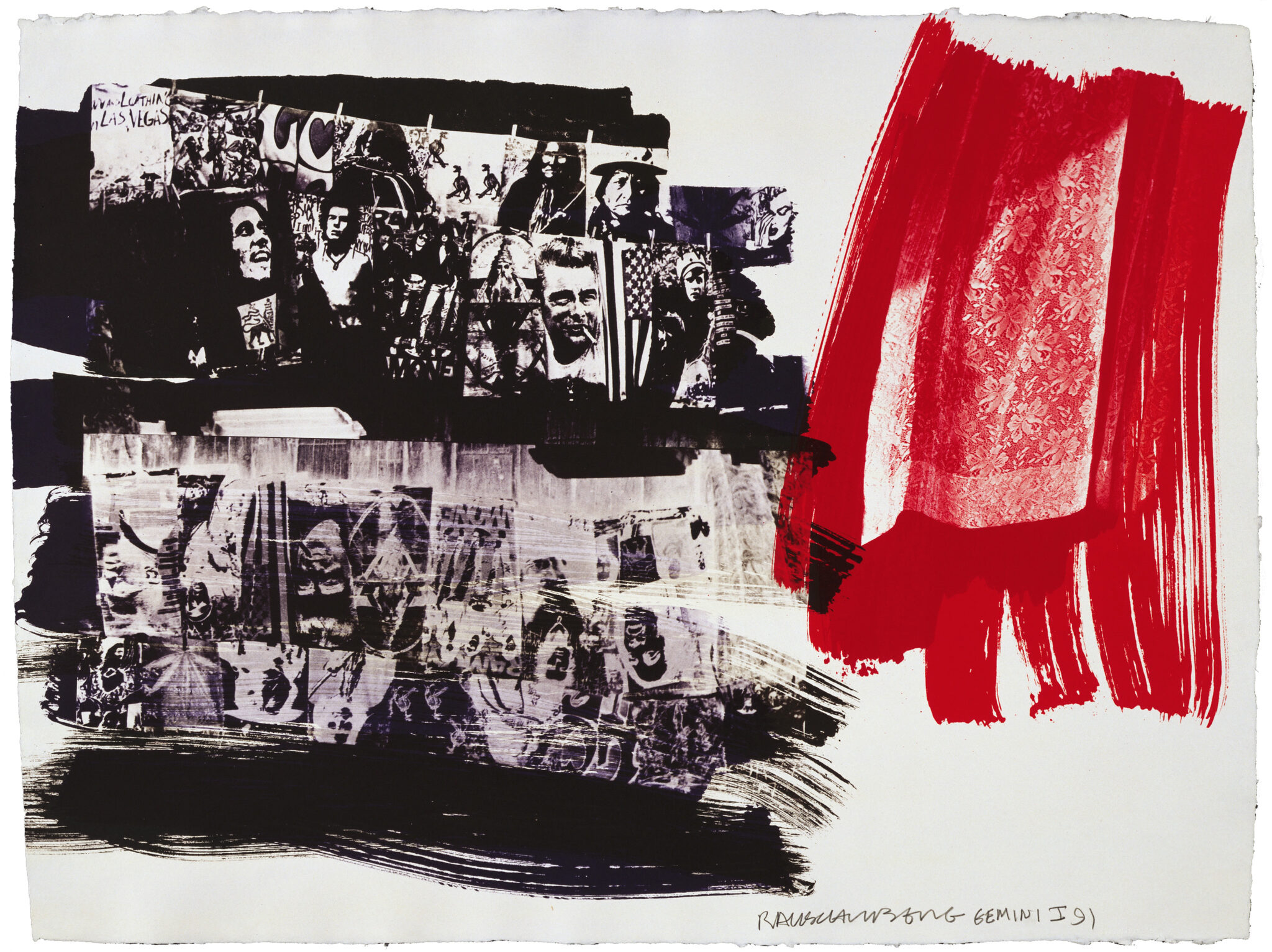 Robert Rauschenberg, “Marmont Flair,” 1991. 4-color lithograph, edition of 59