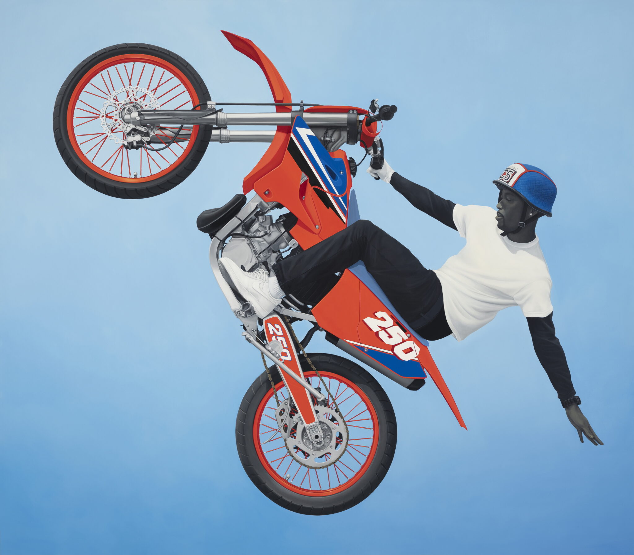 Amy Sherald, &ldquo;Deliverance,&rdquo; 2022. Diptych, oil on linen.