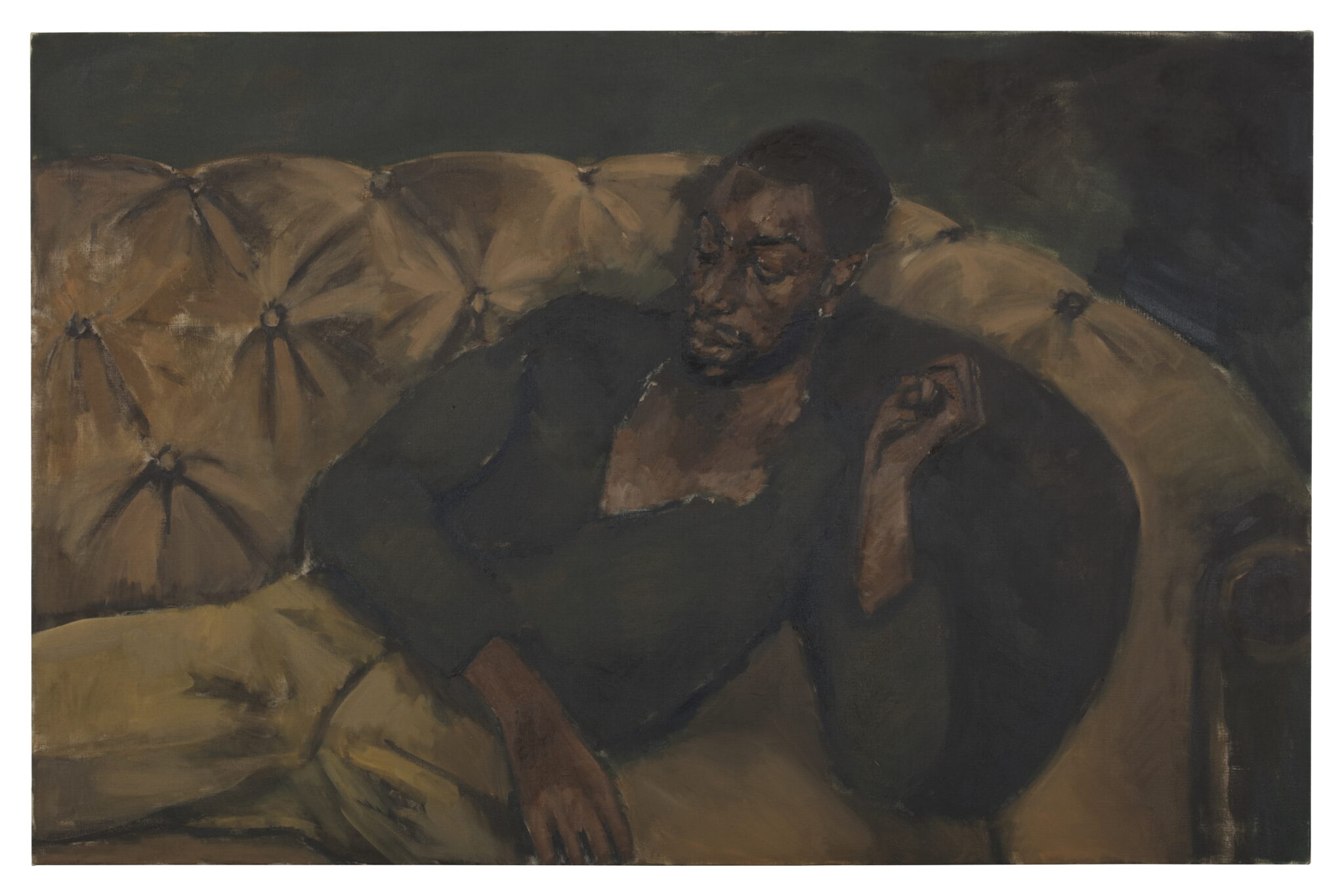 Lynette Yiadom-Boakye, &ldquo;An Assistance of Amber,&rdquo; 2017. Oil on linen