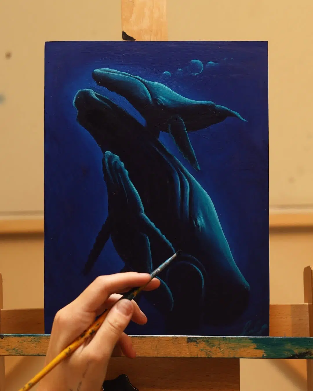Whale Paintings by Havilah Abrego