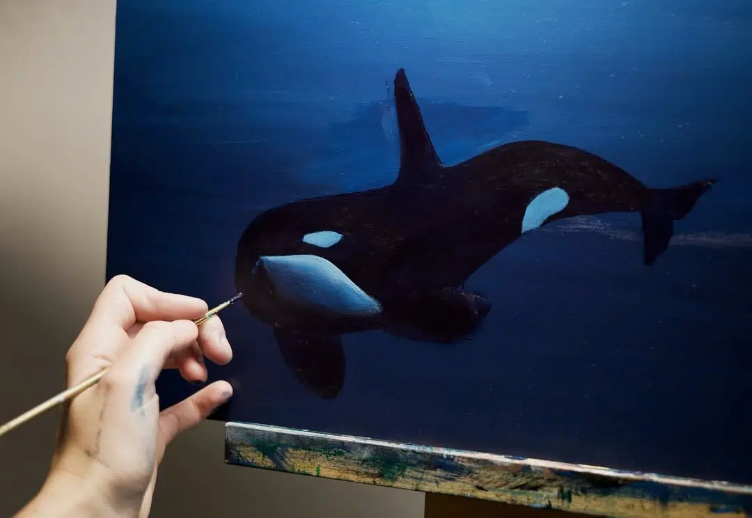 Whale Paintings by Havilah Abrego