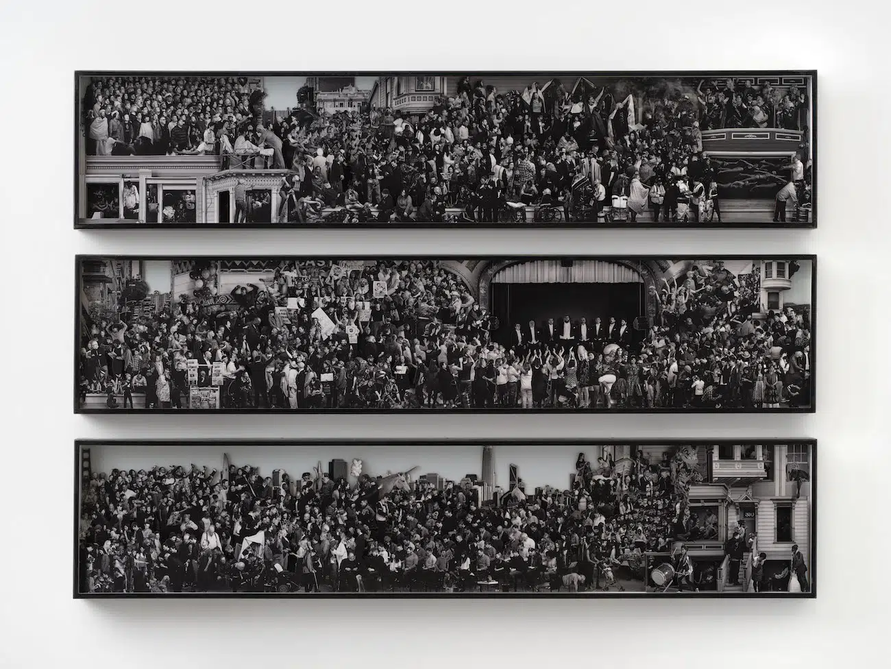 Exhibition view of JR&rsquo;s Horizons at Perrotin Los Angeles, 2026.