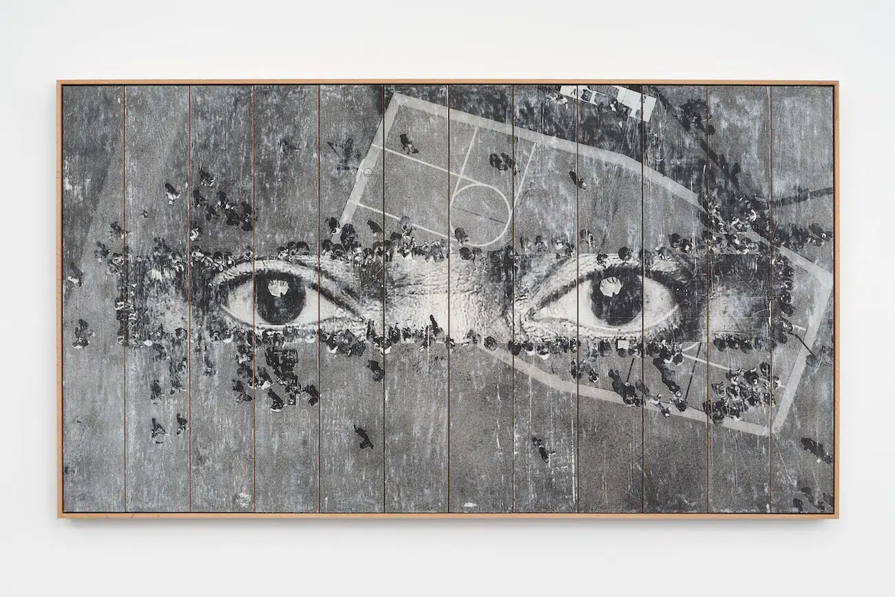 Exhibition view of JR&rsquo;s Horizons at Perrotin Los Angeles, 2026.