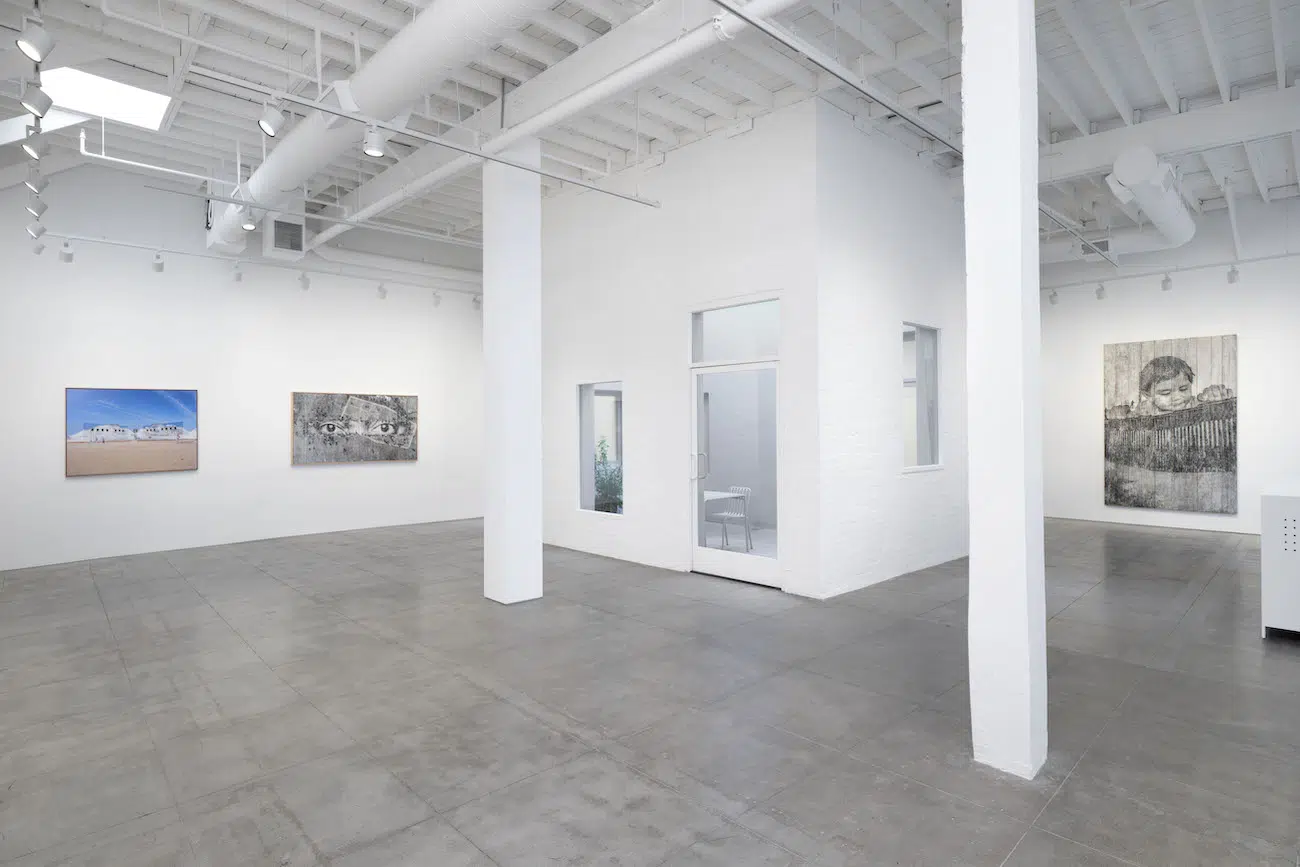 Exhibition view of JR&rsquo;s Horizons at Perrotin Los Angeles, 2026.