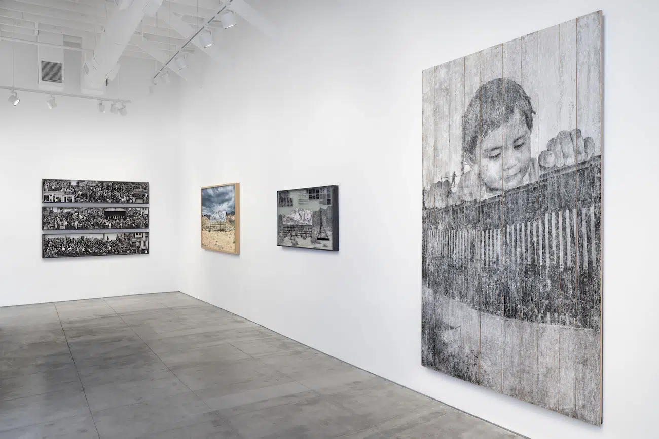 Exhibition view of JR&rsquo;s Horizons at Perrotin Los Angeles, 2026.