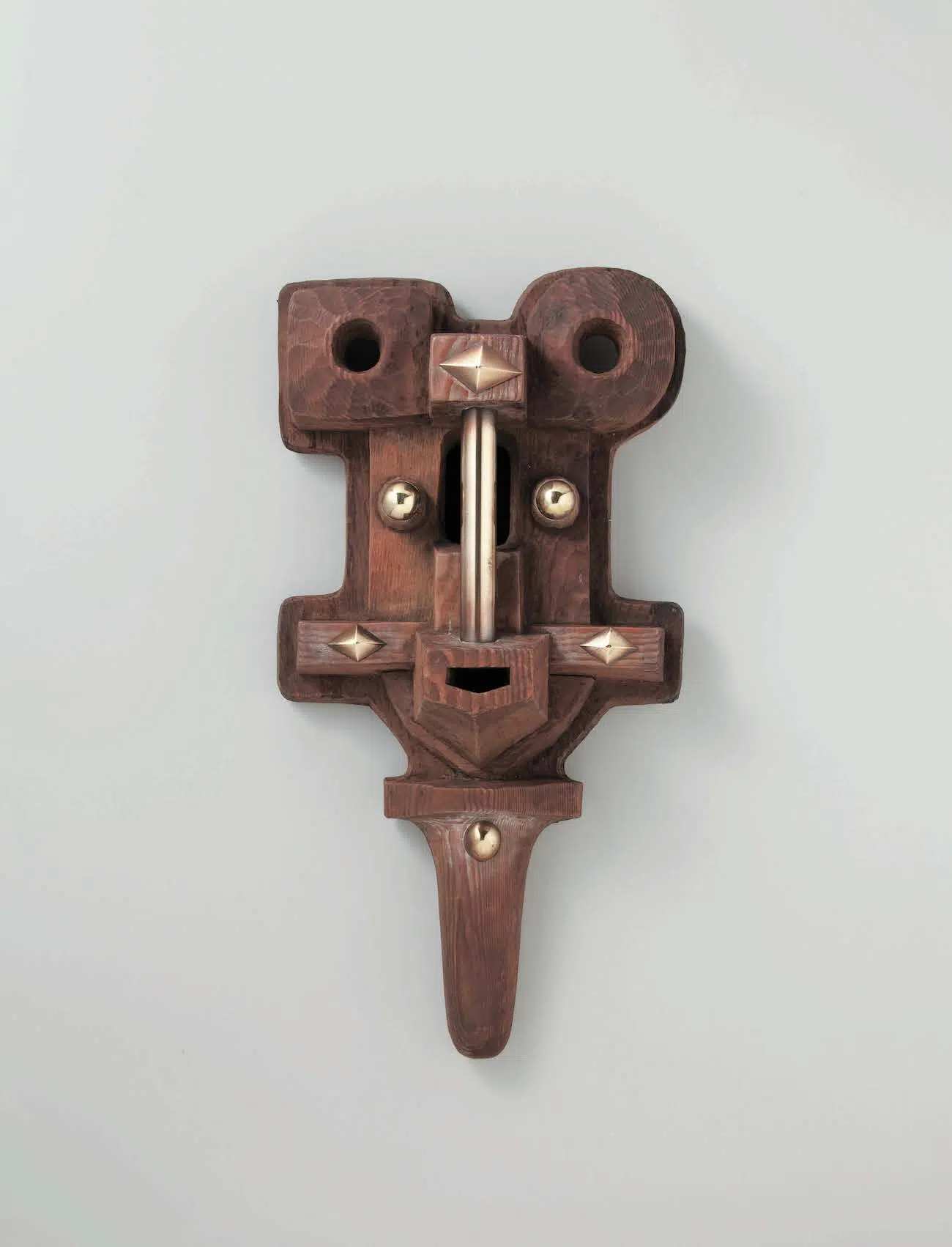 Carved wooden mask, 1959.