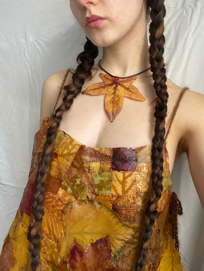 Handmade Leaf Dress by Amanda Meyer
