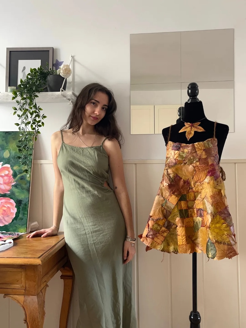 Handmade Leaf Dress by Amanda Meyer