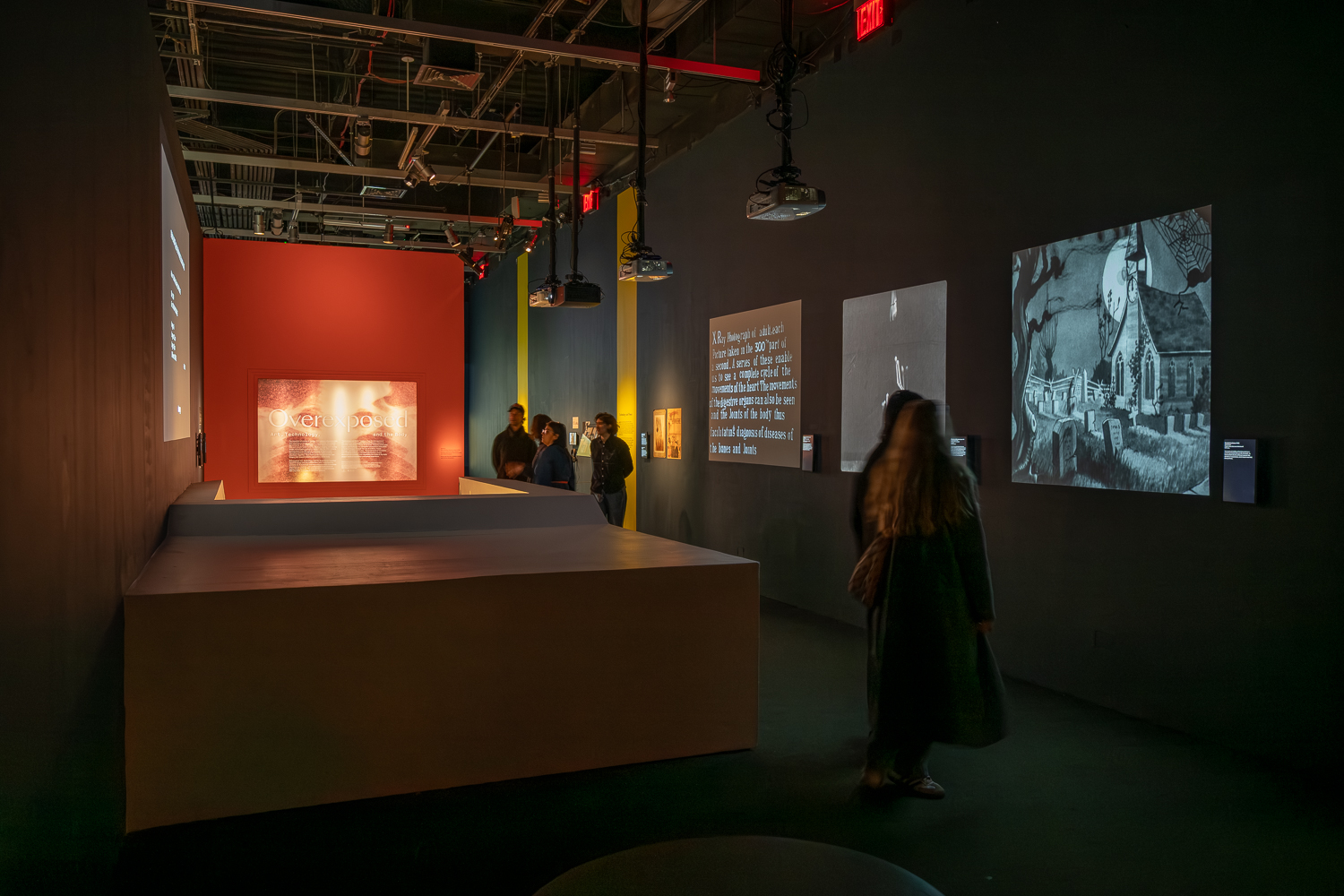 Installation view of &ldquo;Overexposed: Art, Technology, and the Body&rdquo; at the Museum of the Moving Image in Queens, NY