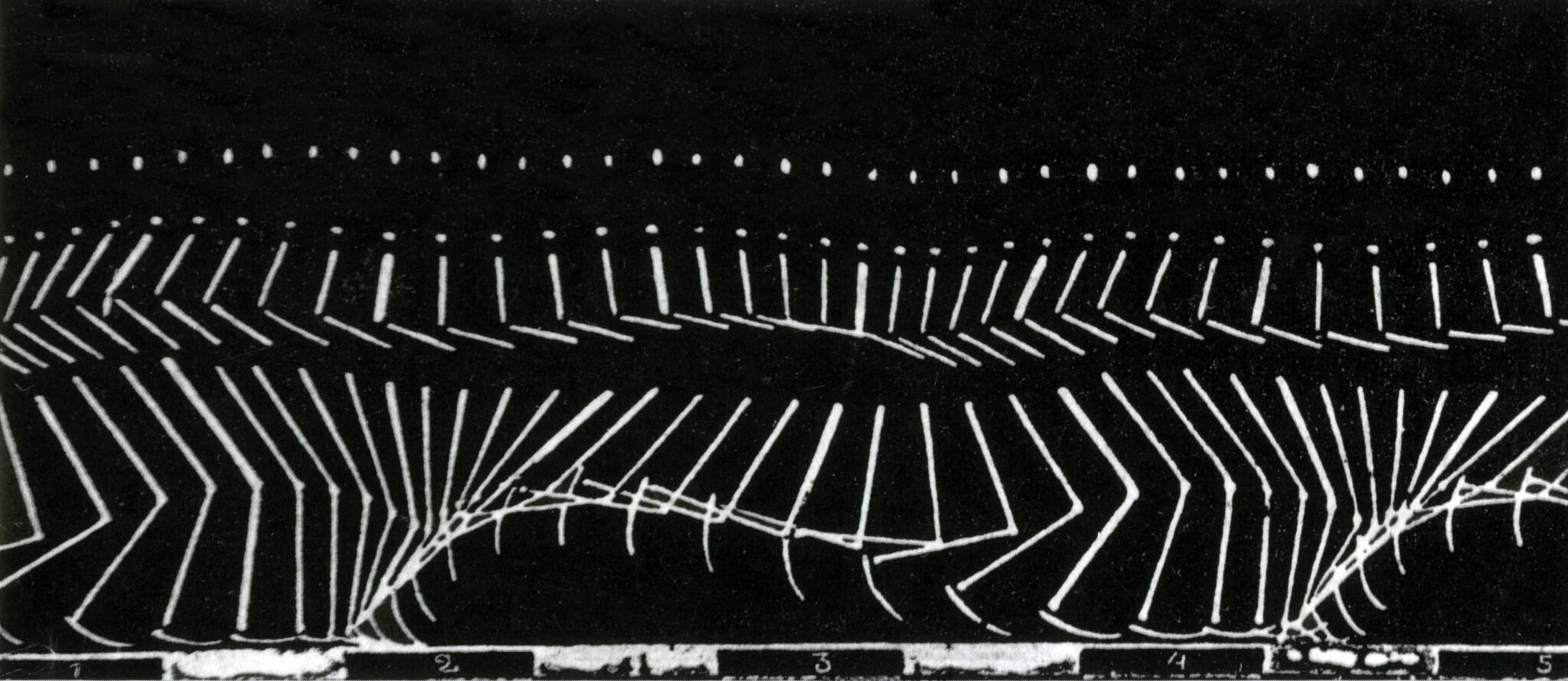 &ldquo;Man Running,&rdquo; c. 1880, a chronophotograph by Etienne-Jules Marey. Marey (1830-1904) was a French scientist, physiologist, and pioneer of early photography. In this early experiment, a man wearing a black suit with a white stripe painted on it was recorded as he ran past the open shutter of Marey's camera.