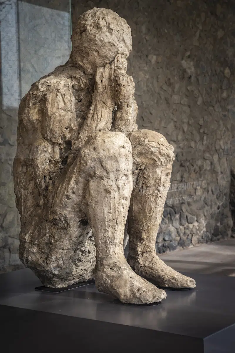 Plaster Casts of Pompeii Victims Exhibited