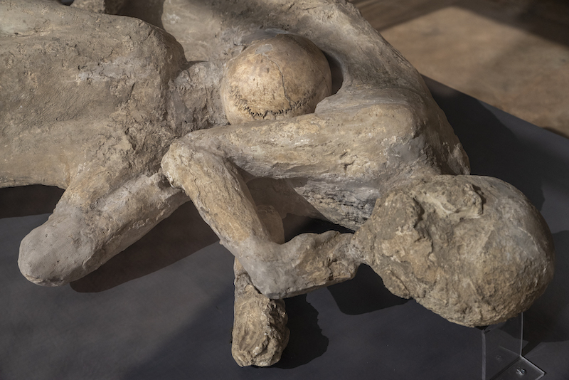 Plaster Casts of Pompeii Victims Exhibited