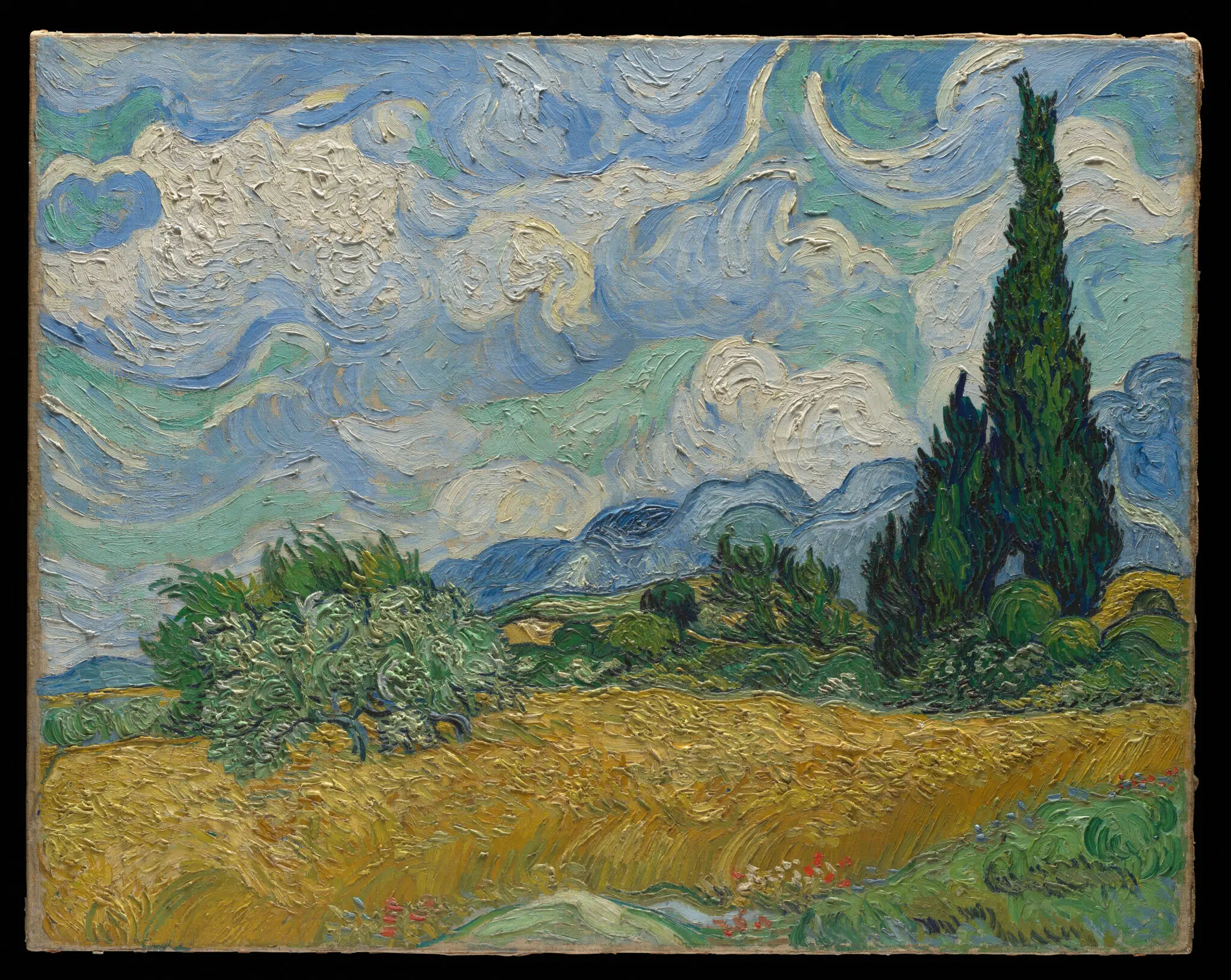 Vincent van Gogh, &ldquo;Wheat Field with Cypresses,&rdquo; 1889