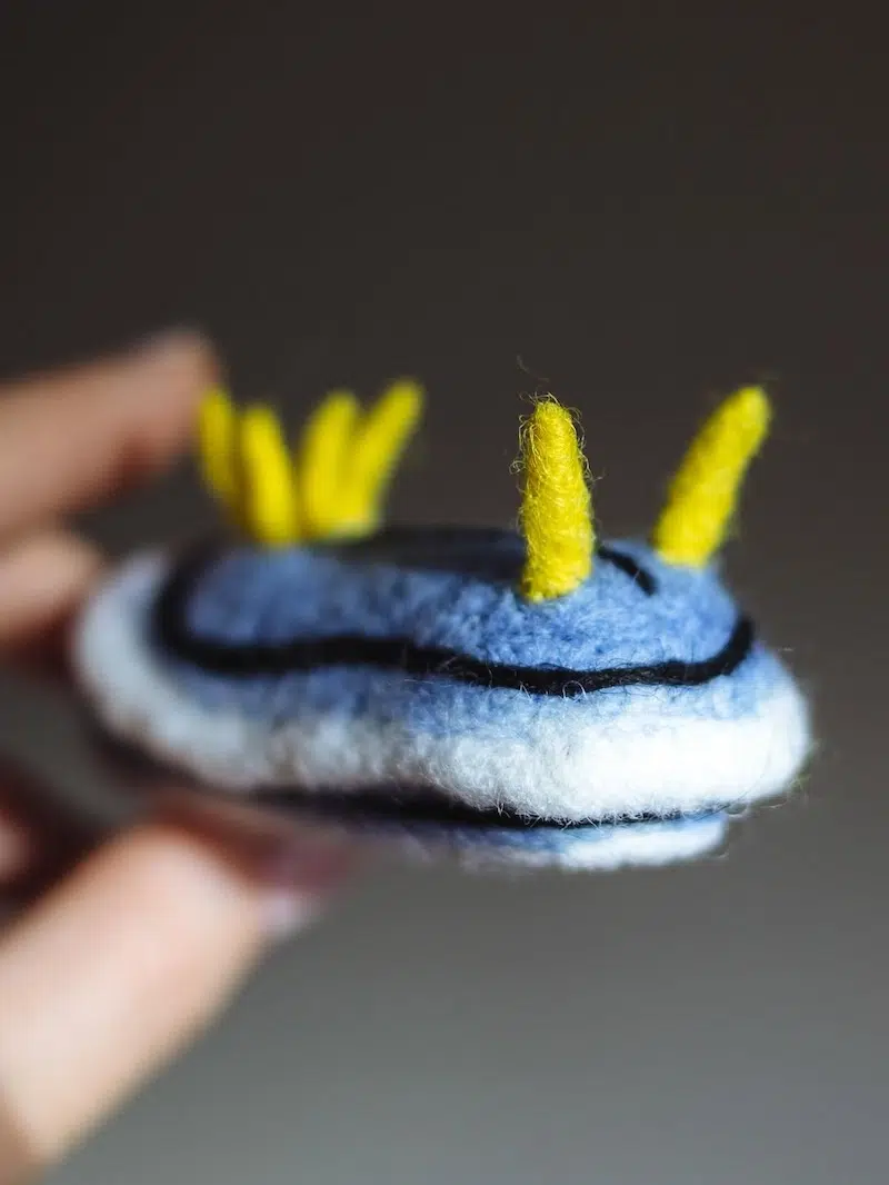 Felted Sea Slugs by Arina Borevich