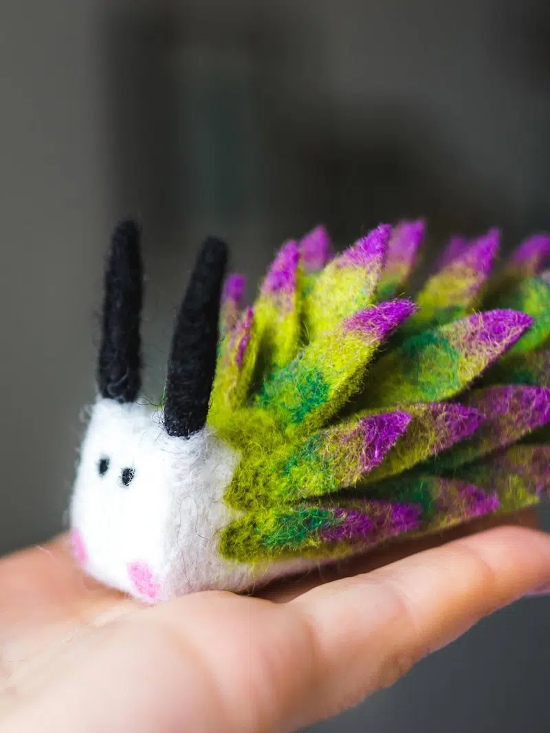 Felted Sea Slugs by Arina Borevich