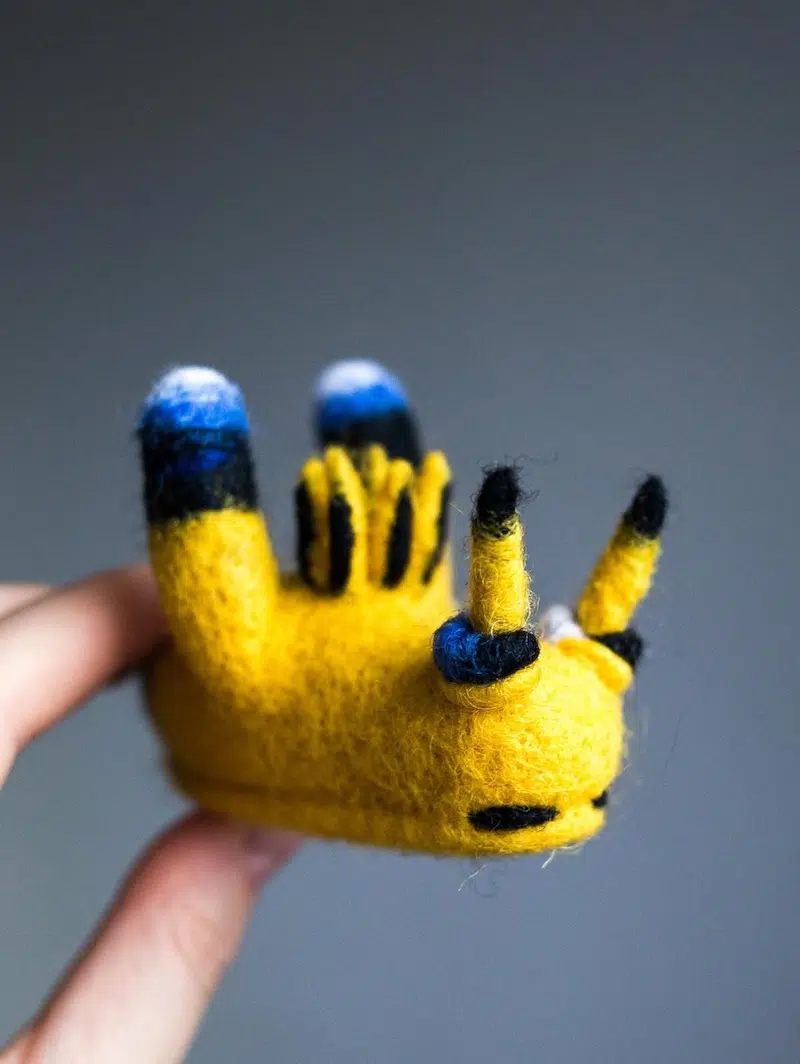 Felted Sea Slugs by Arina Borevich