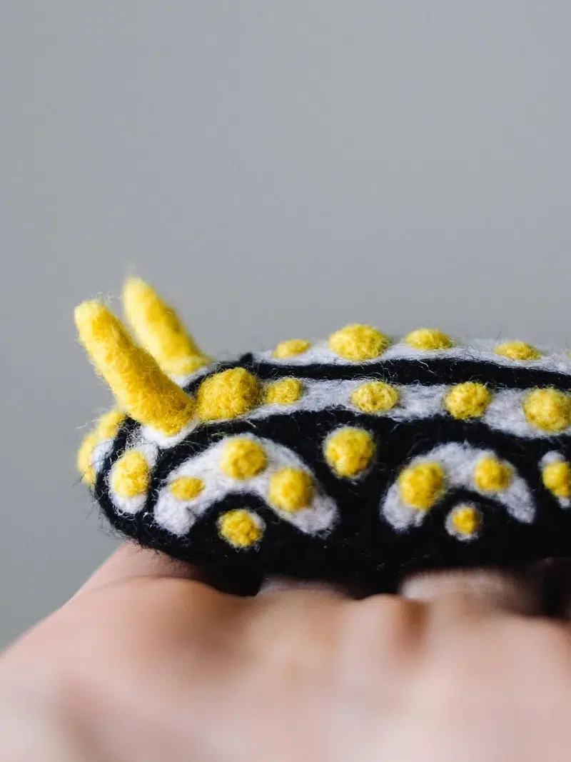 Felted Sea Slugs by Arina Borevich