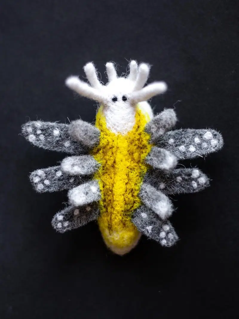 Felted Sea Slugs by Arina Borevich