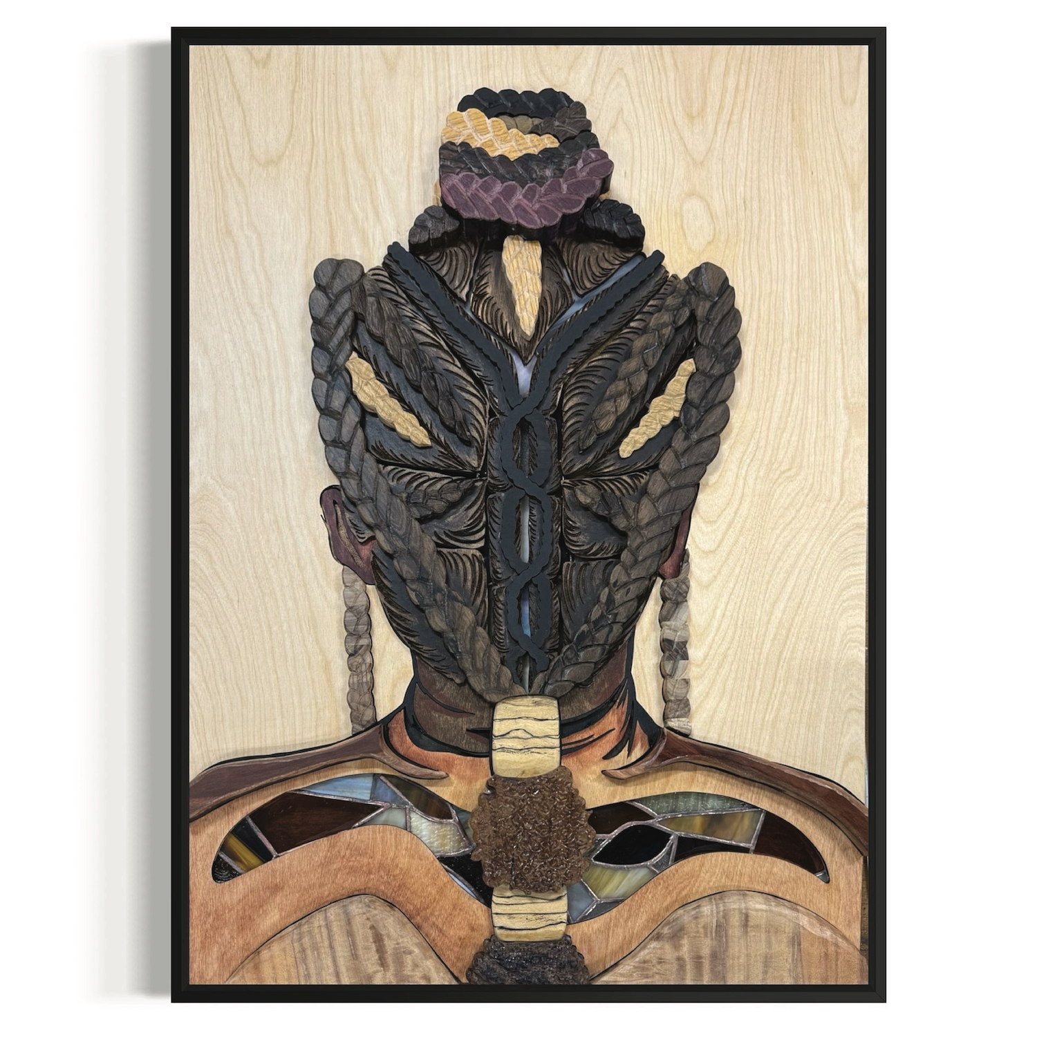 Candice Tavares, &ldquo;Inside,&rdquo; 2026. Mixed media wood on panel