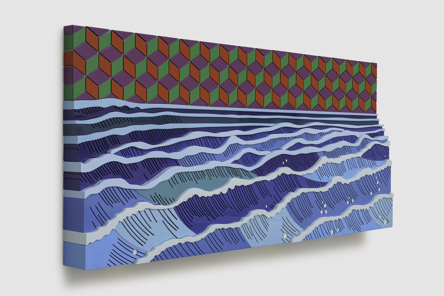 Rommulo Vieira Conceição, &ldquo;The physical space requires the other to be either ally or enemy, N12.3,&rdquo; 2025. PVC, resin, and automotive paint