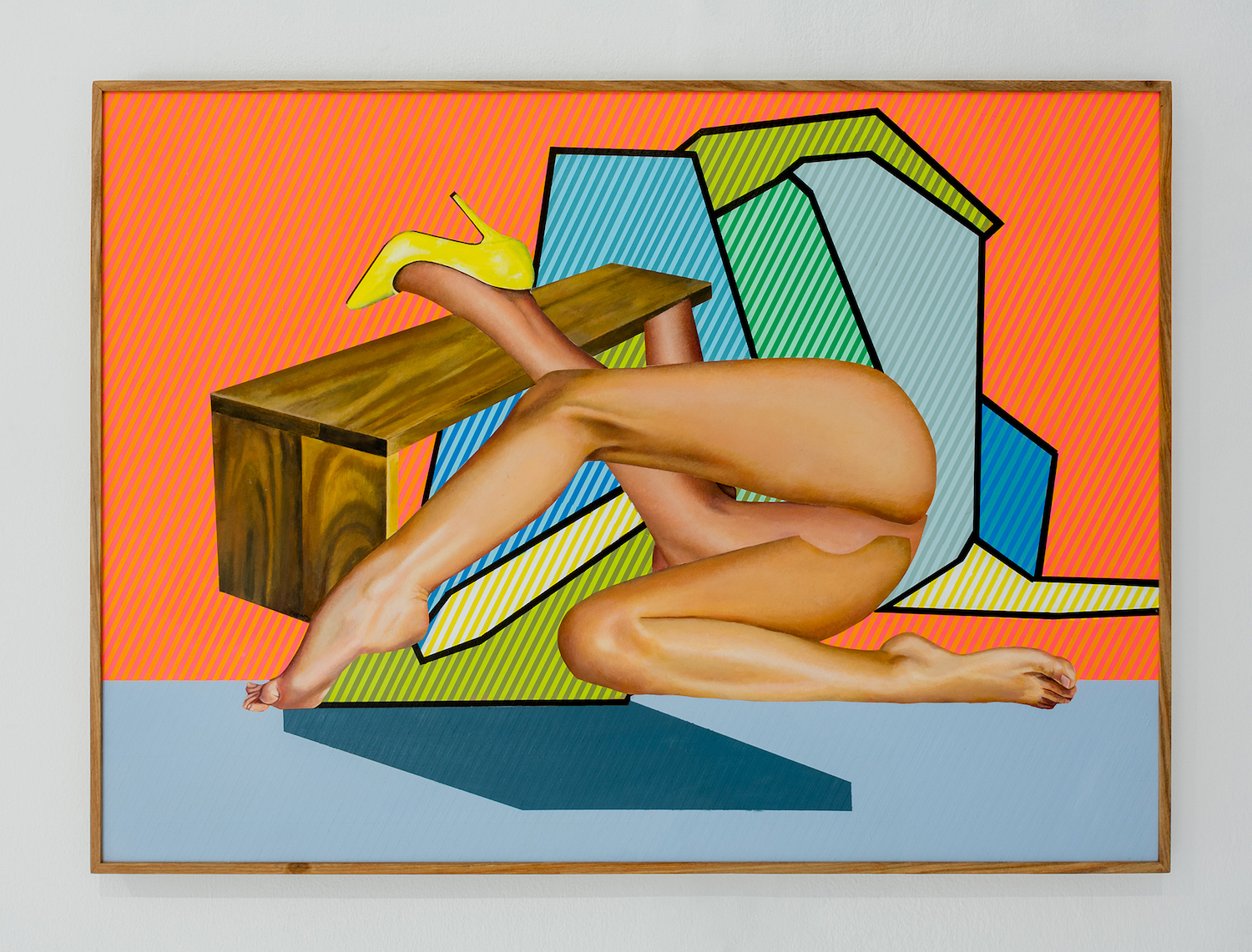 Sulette van der Merwe, &ldquo;Pretending,&rdquo; 2021. Acrylic paint on board