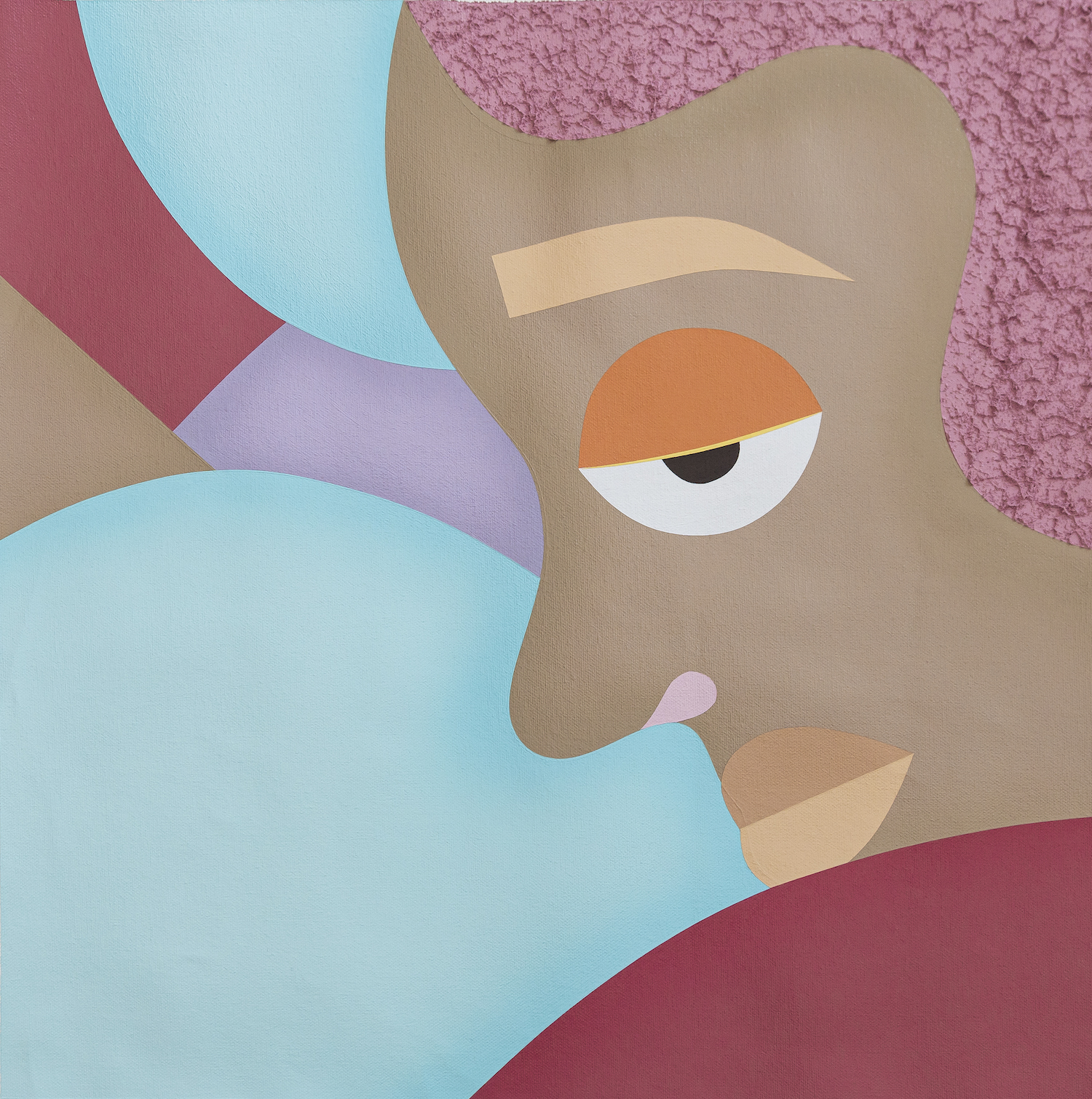 Deborah Segun, &ldquo;Lost in Thought,&rdquo; 2025. Acrylic on canvas