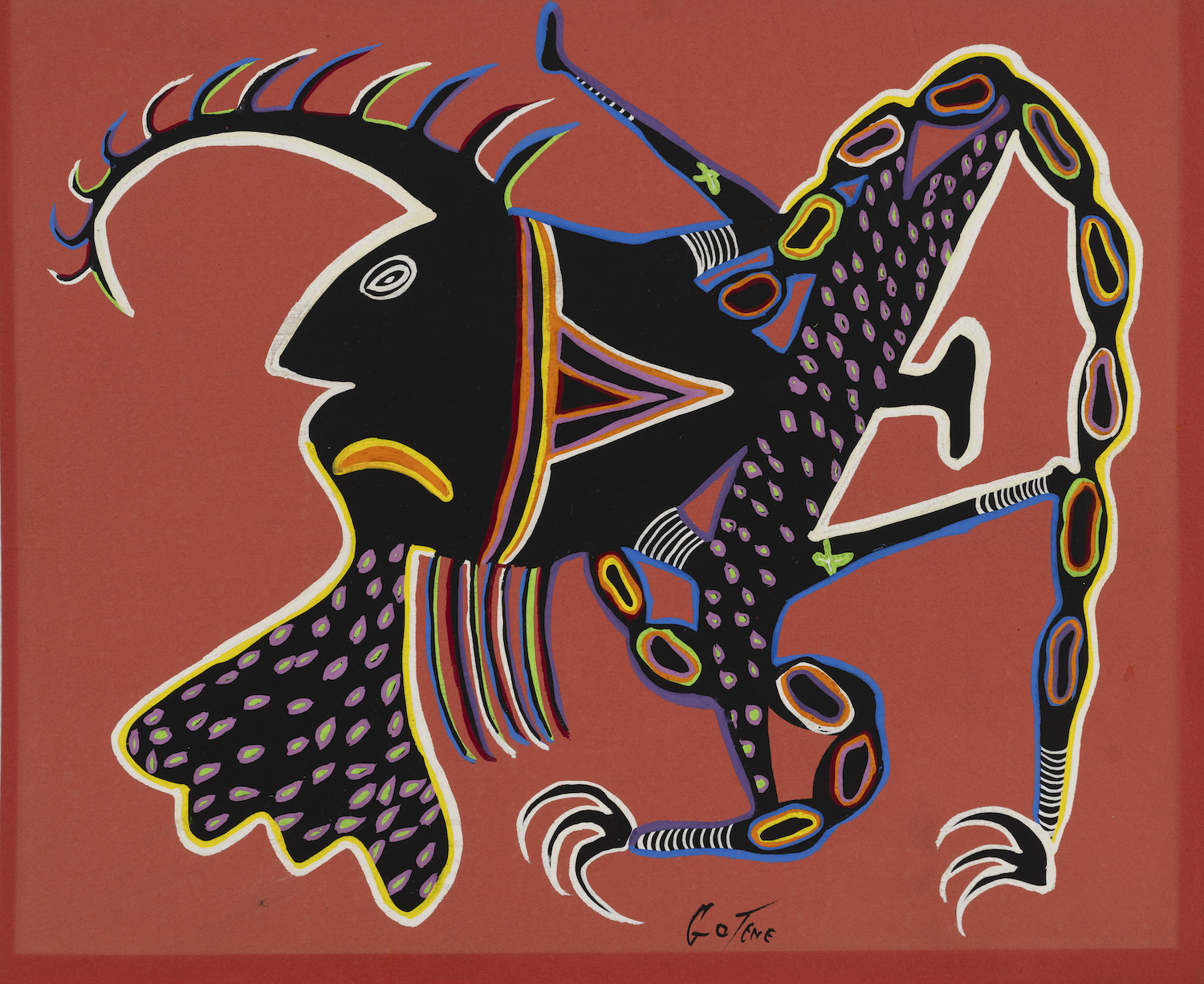 Marcel Gotène, &ldquo;Untitled,&rdquo; ca. 1960. Gouache on paper.