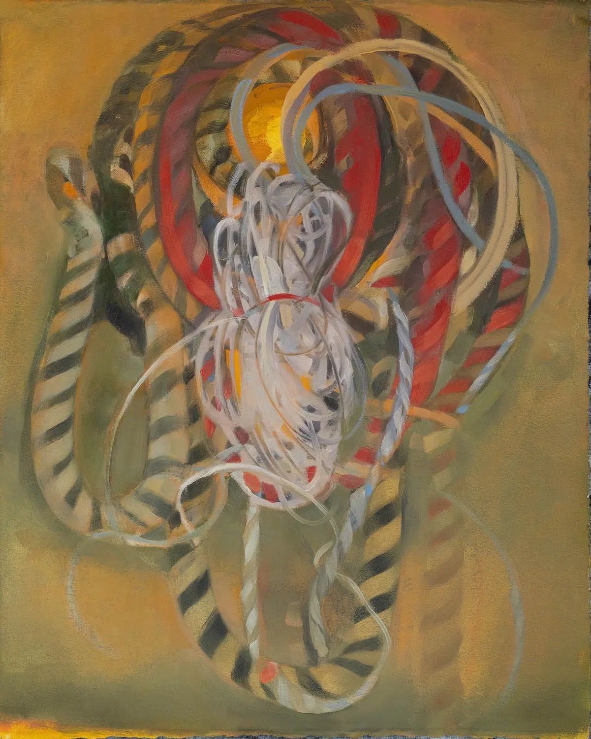Dale Emmart, &ldquo;Ensign,&rdquo; 2025. Oil on paper. (Courtesy of the artist and the Painting Center)