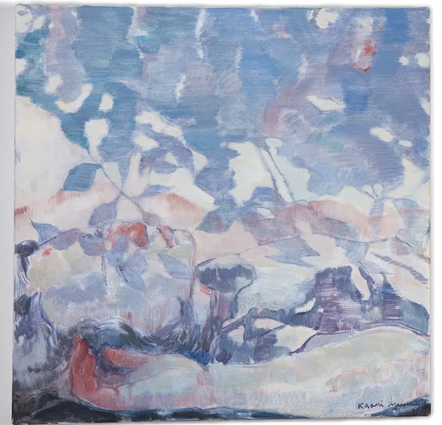 Kaori Izumiya, &ldquo;#03,&rdquo; 2024. Oil on canvas. (Courtesy of the artist and Wishbone Gallery)