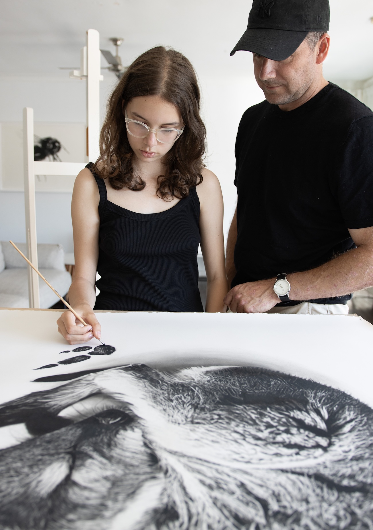 Charcoal Animal Art by Rob and Georgia Harris