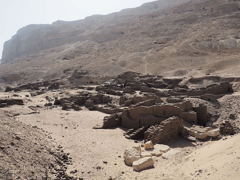 ancient site where 43,000 ostracas were discovered. 