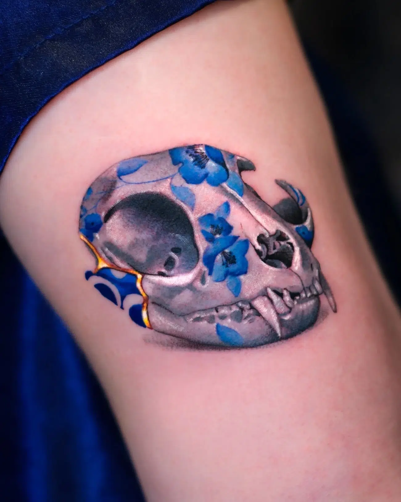 Kintsugi Tattoos by Antonio Sangre Blue