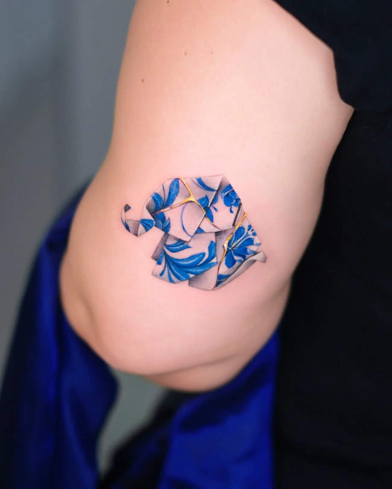 Kintsugi Tattoos by Antonio Sangre Blue