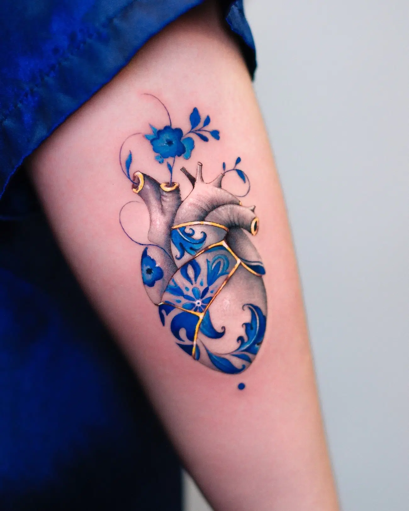 Kintsugi Tattoos by Antonio Sangre Blue