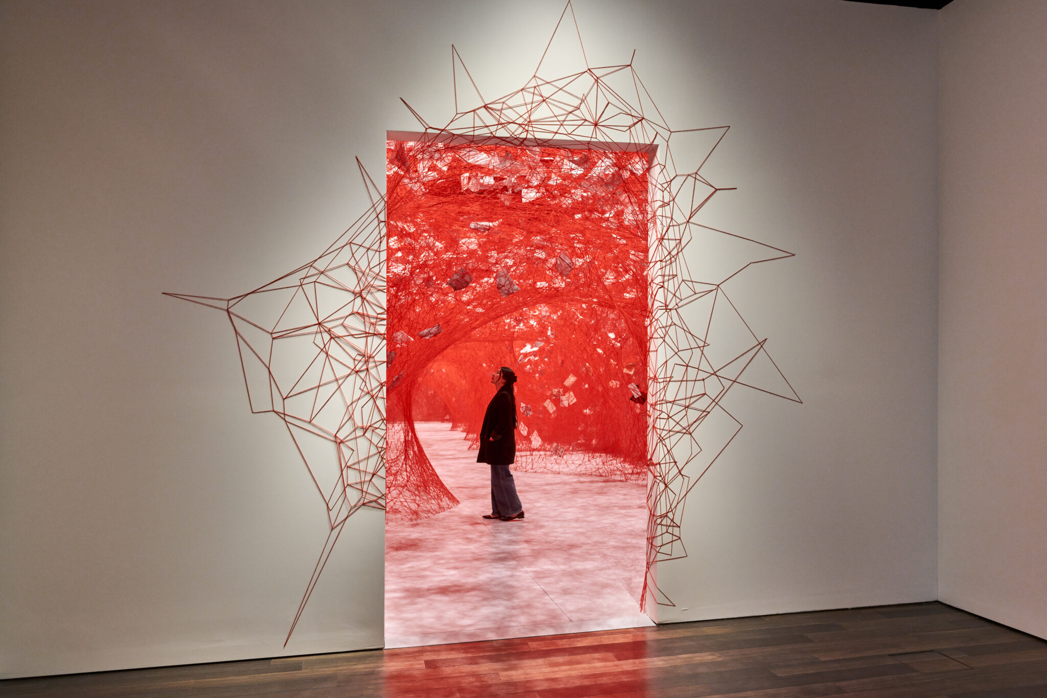 Installation view of &ldquo;Two Home Countries&rdquo; at the Asian Art Museum in San Francisco