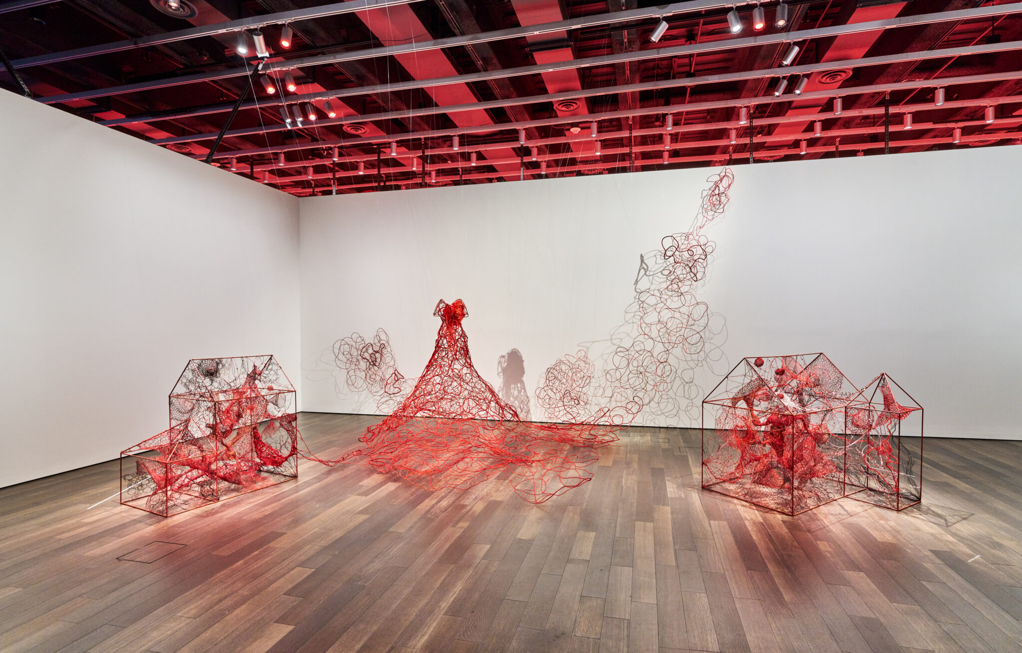 Installation view of &ldquo;Two Home Countries&rdquo; at the Asian Art Museum in San Francisco