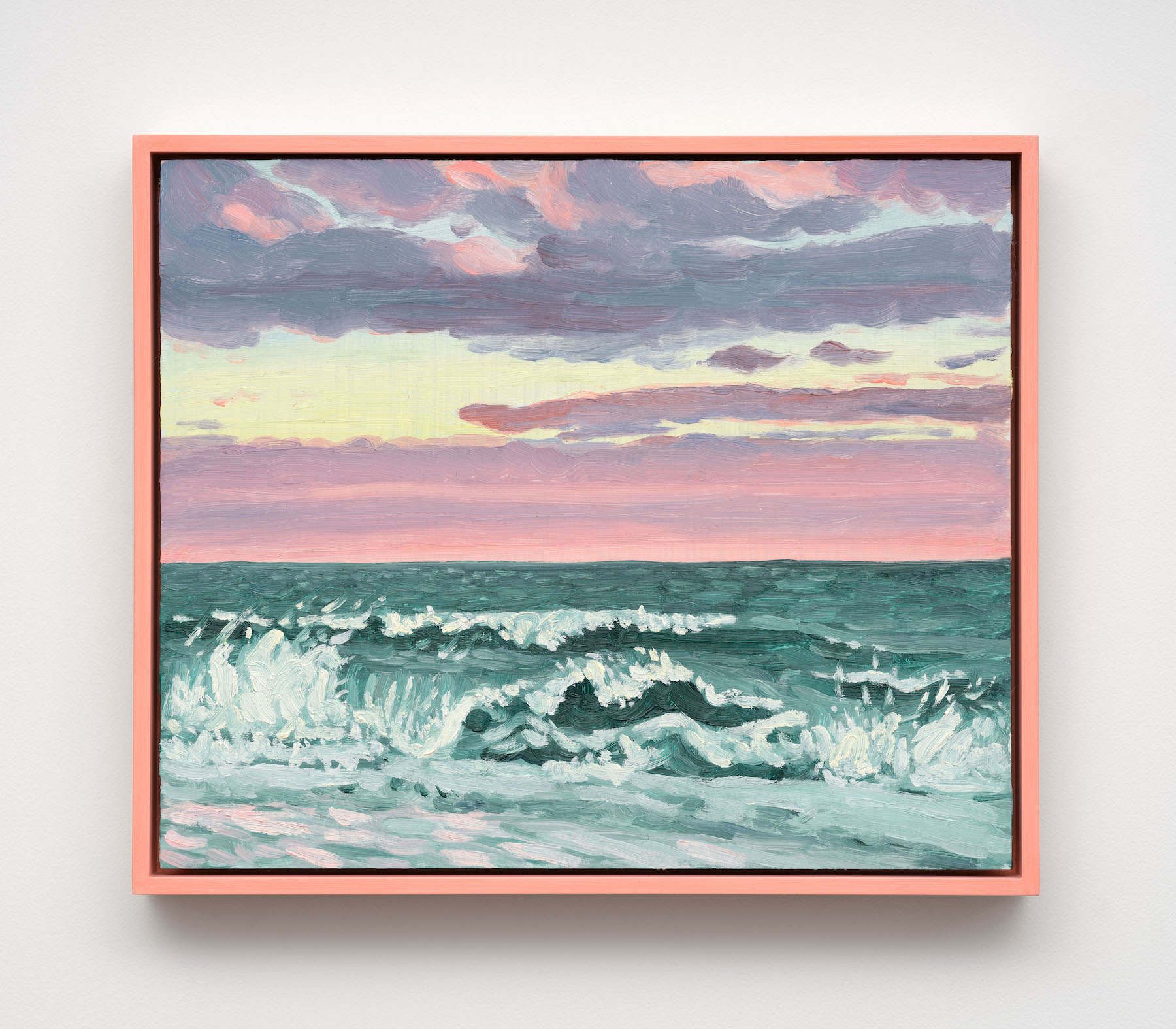 &ldquo;Sunset, at the beach,&rdquo; 2025.