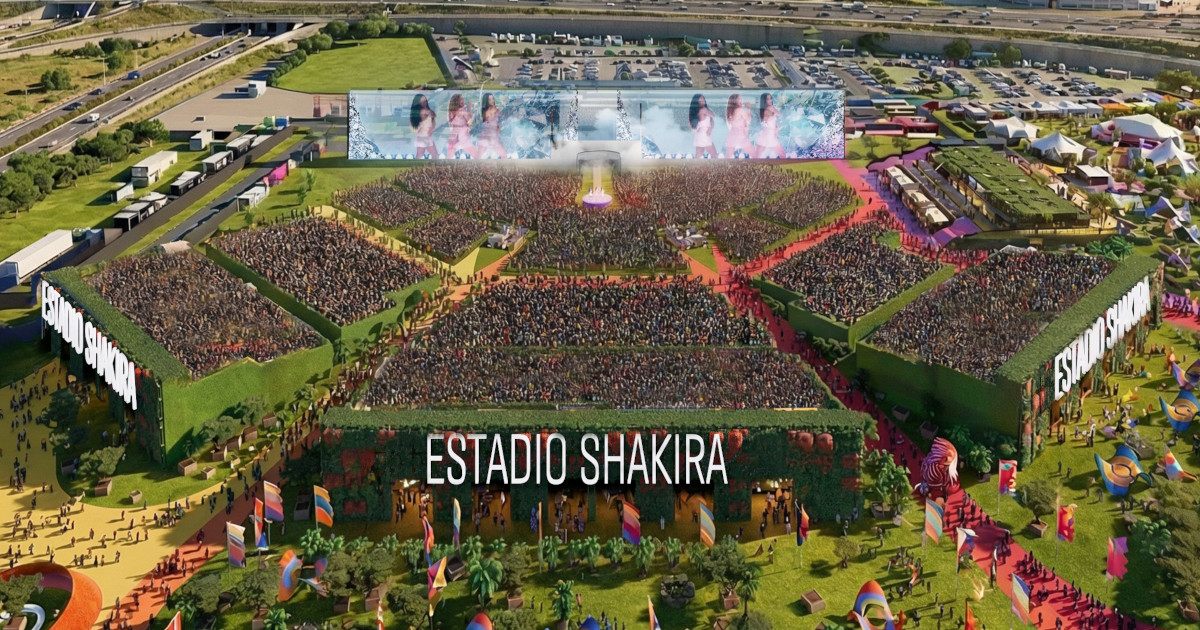 BIG Unveils a Temporary “Living” Stadium for Shakira’s Concert Residence in Madrid