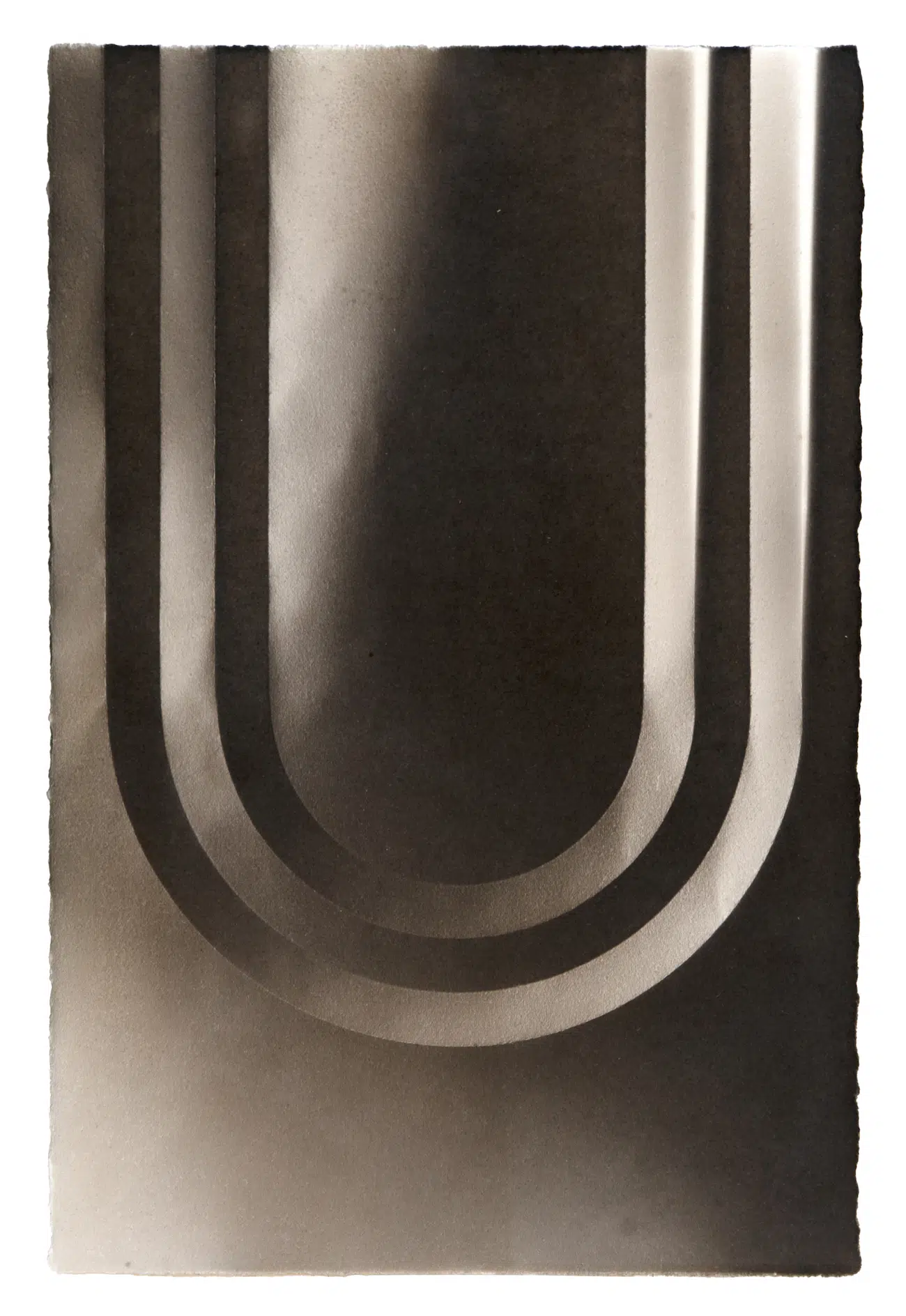 Fritz Horstman, Folded Platinum Palladium, 2025, 11 x 7.5 inches.