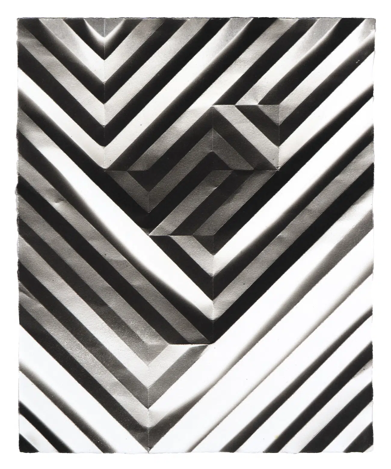 Fritz Horstman, Folded Platinum Palladium, 2025, 10 x 8 inches.