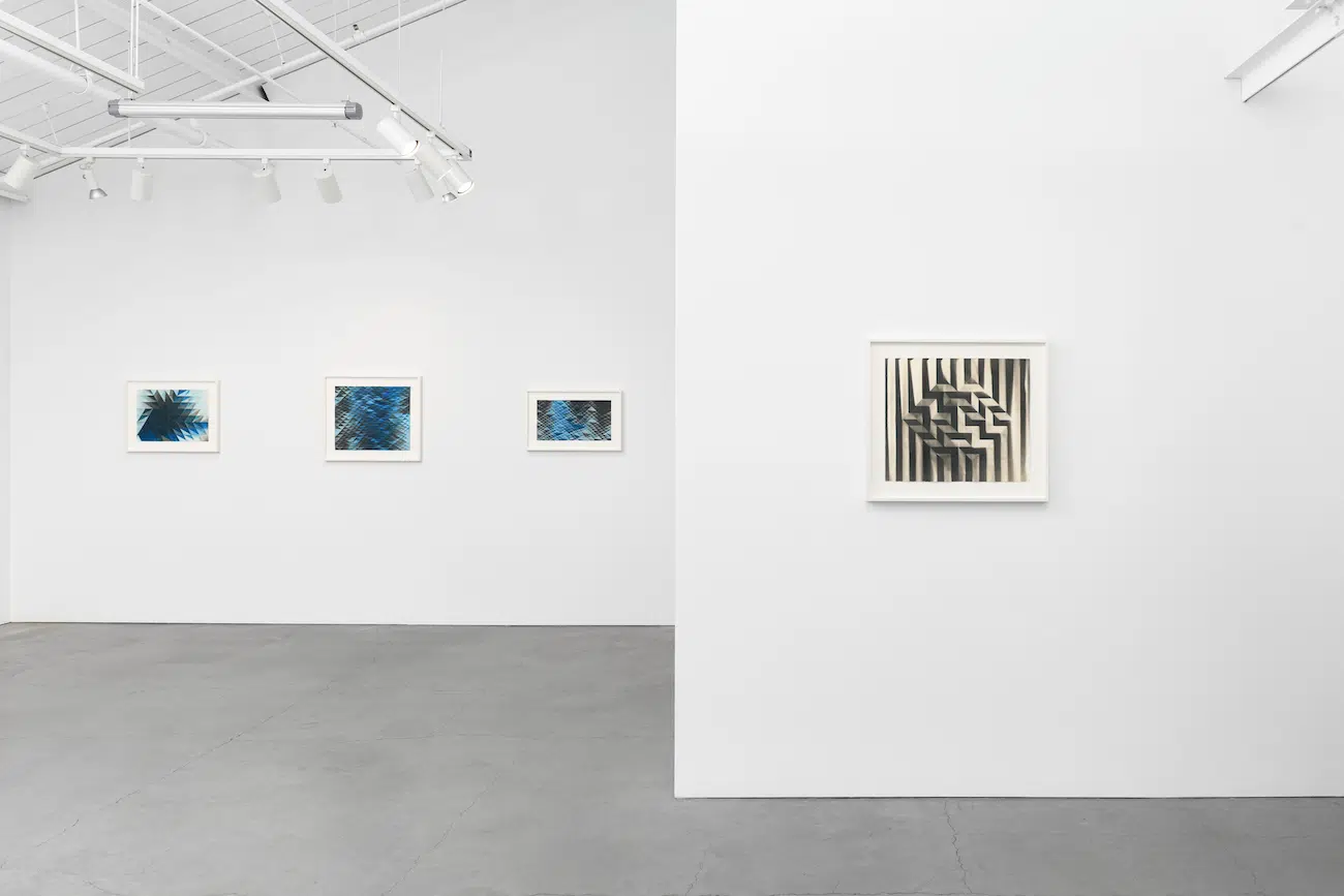 Gallery view from "Folded Worlds" a solo exhibition by Fritz Horstman at Municipal Bonds, San Francisco. On view from March 7 through April 25, 2026. Photographed by Shaun Roberts.