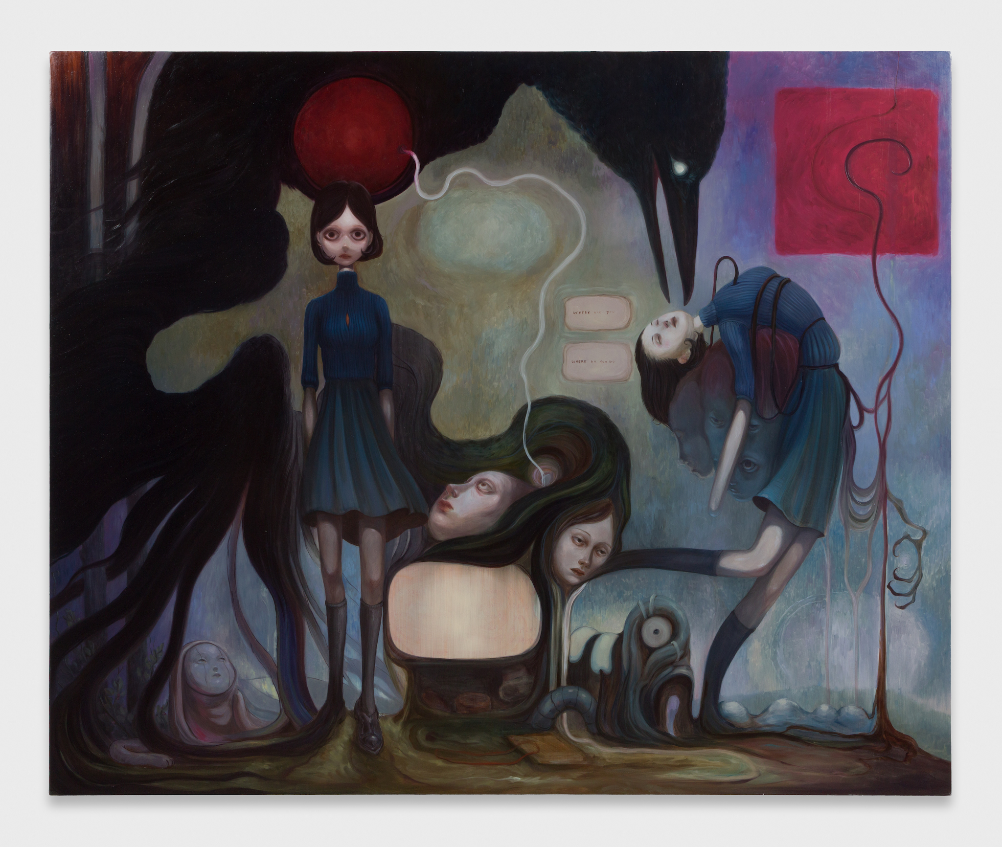 &ldquo;Neither home, nor far from it,&rdquo; 2026. Oil on canvas