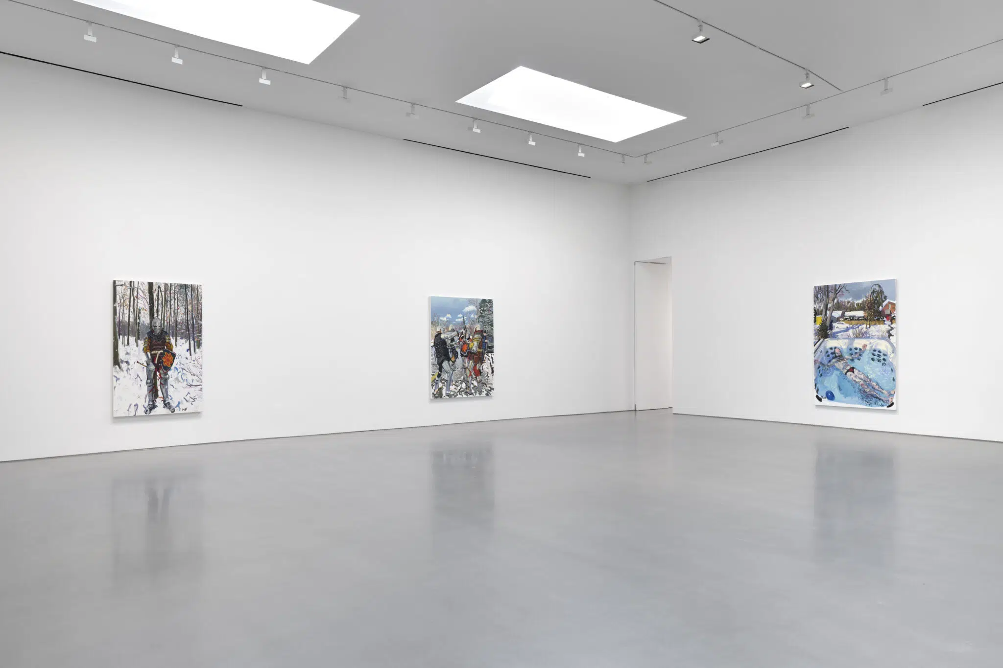 Installation view of &ldquo;Liu Xiaodong: Host,&rdquo; on view at Lisson Gallery in Los Angeles