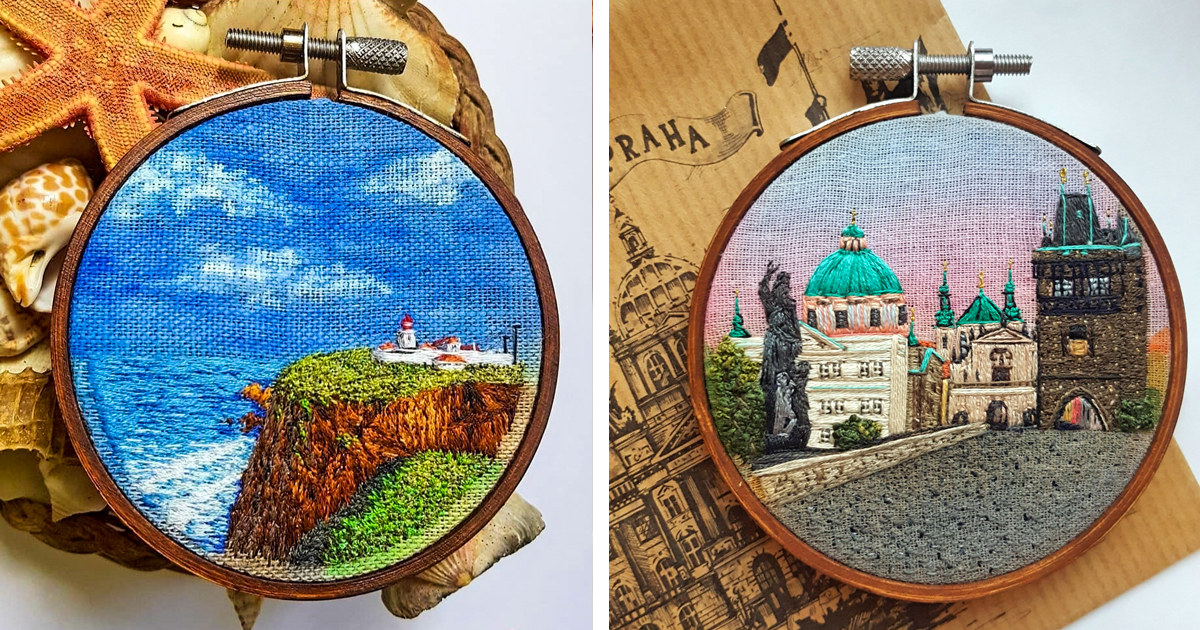 Artist Turns Travel Memories Into Mixed Media Embroidery—and Shows You How