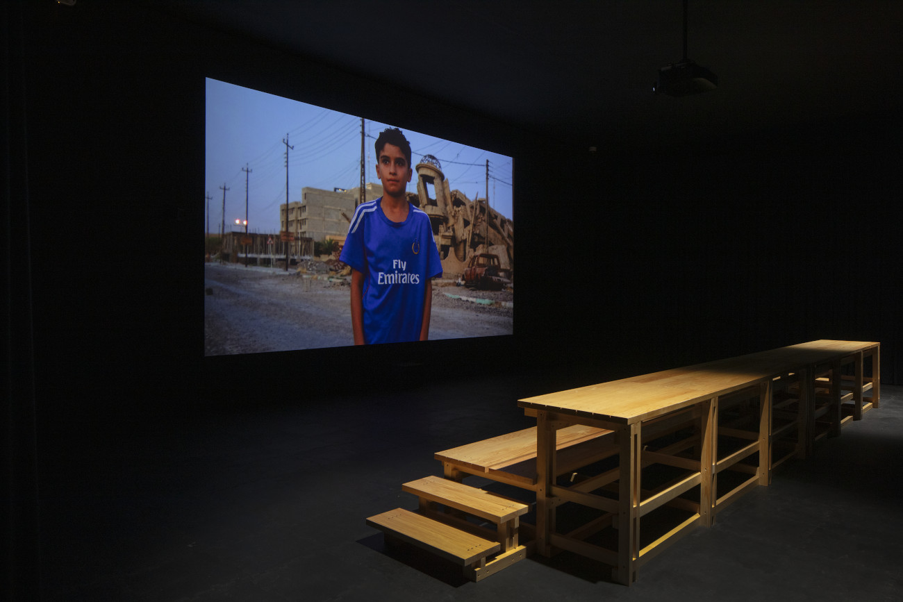 Installation view 'Football & Art: A Shared Emotion.' Museo Jumex, 2026. Photo: Ramiro Chaves