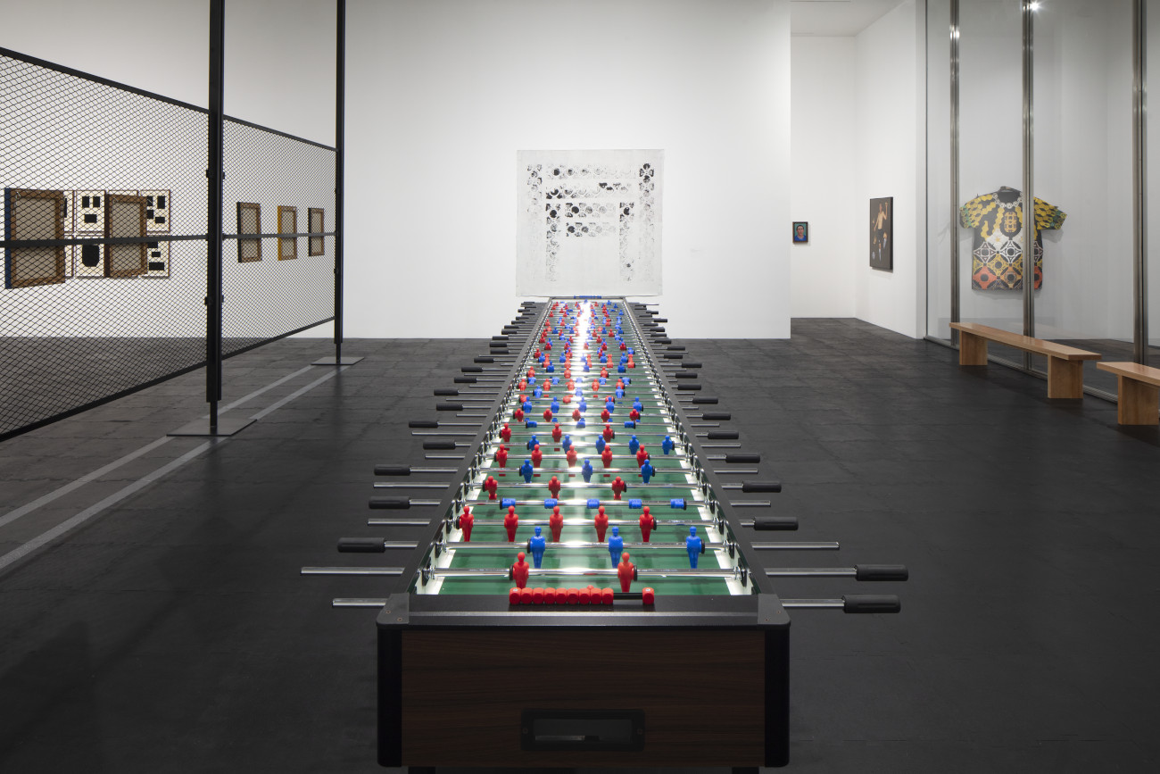 Installation view Football & Art: A Shared Emotion. Museo Jumex, 2026. Photo: Ramiro Chaves