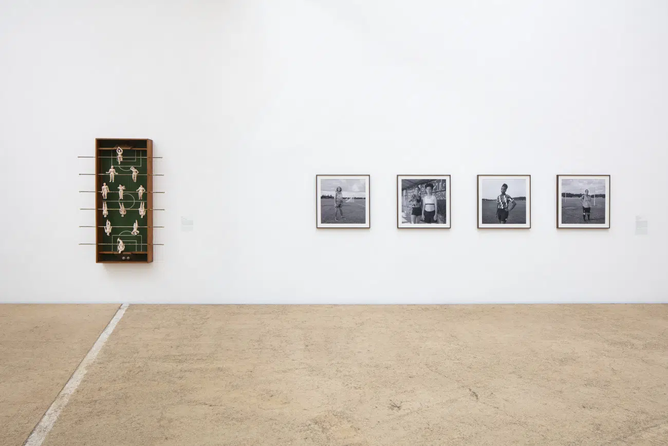 Installation view Football & Art: A Shared Emotion. Museo Jumex, 2026. Photo: Ramiro Chaves