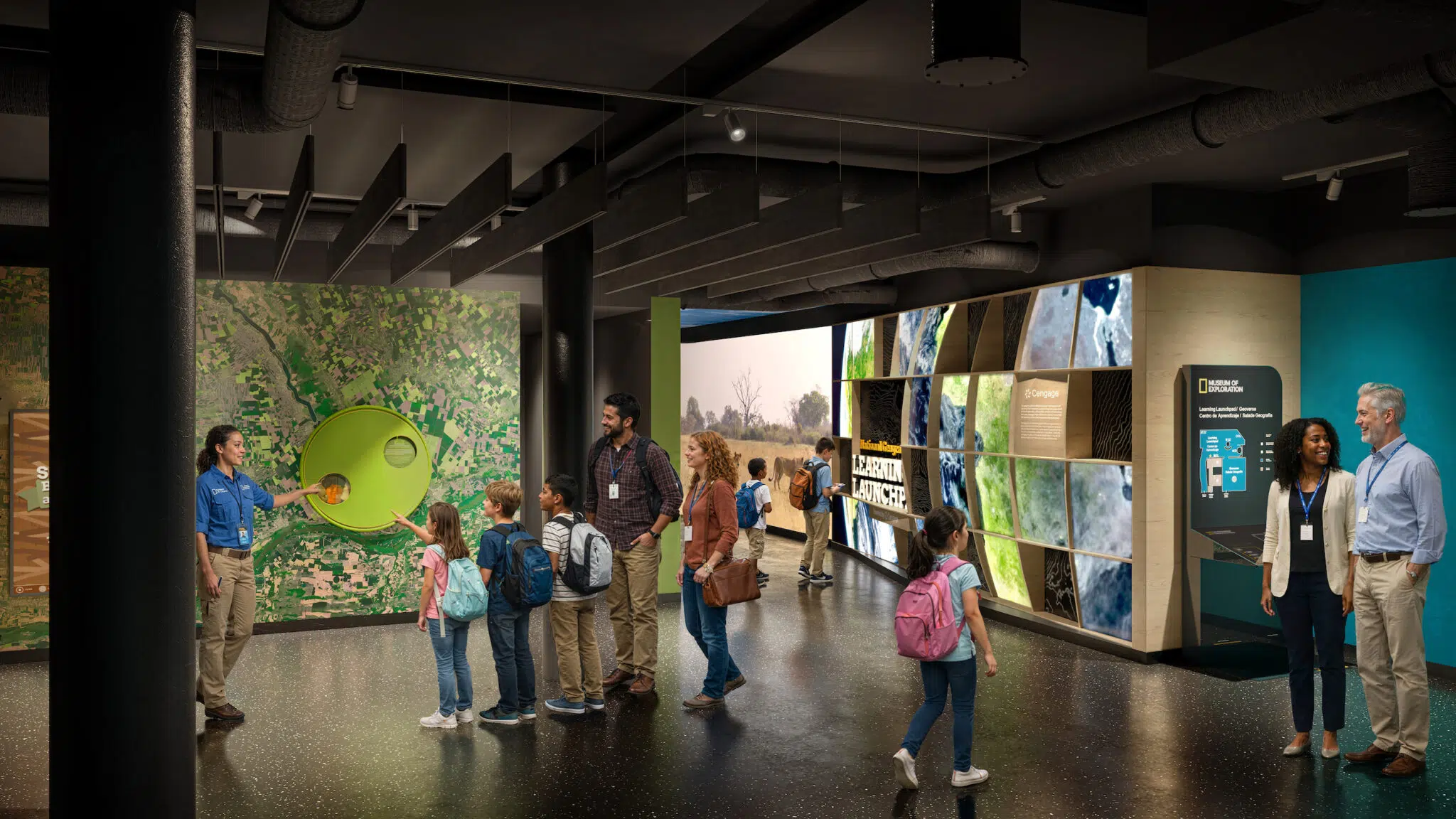 Rendering of the museum&rsquo;s Learning Launchpad section.