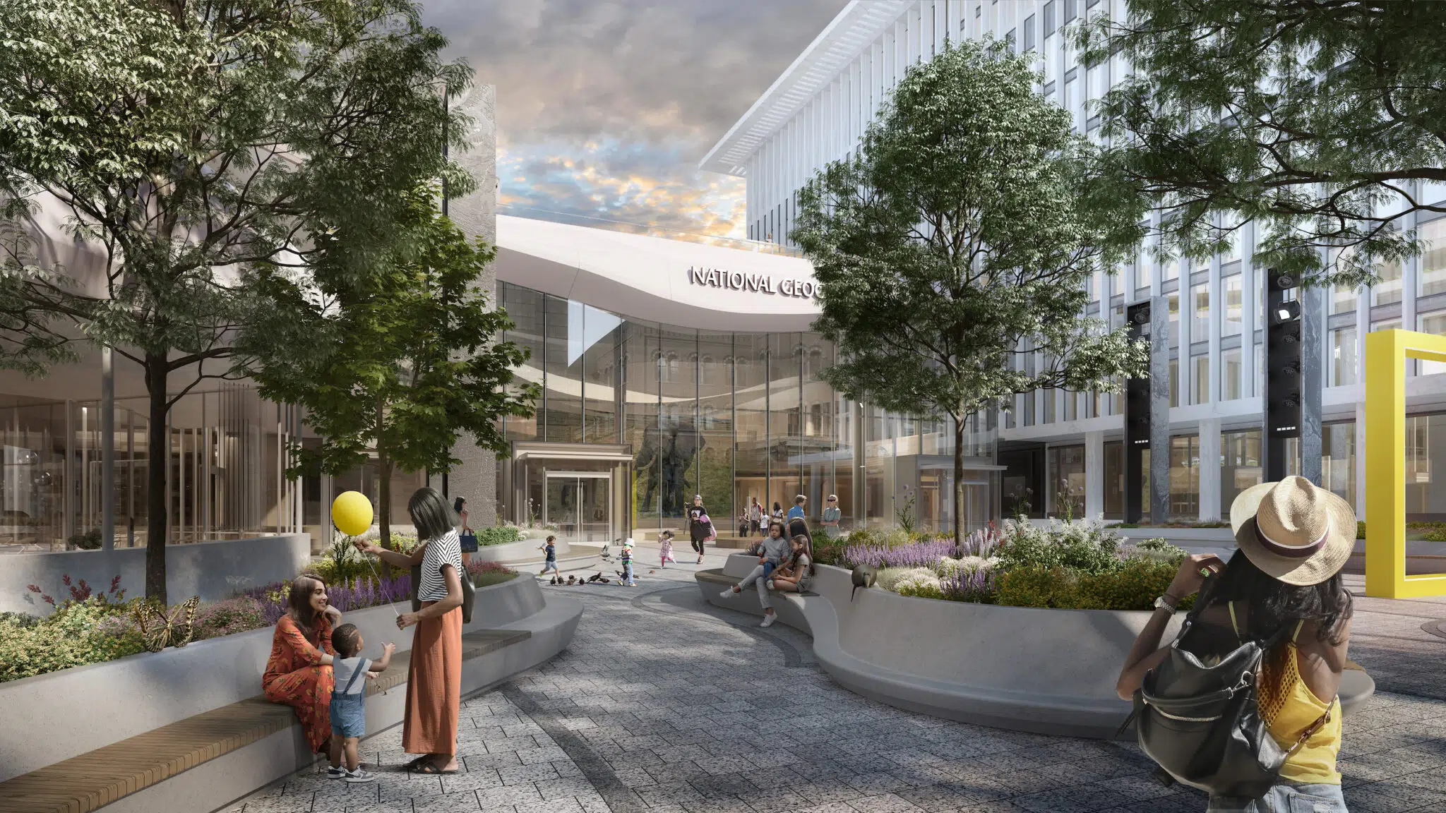 Rendering of the museum&rsquo;s pavilion.