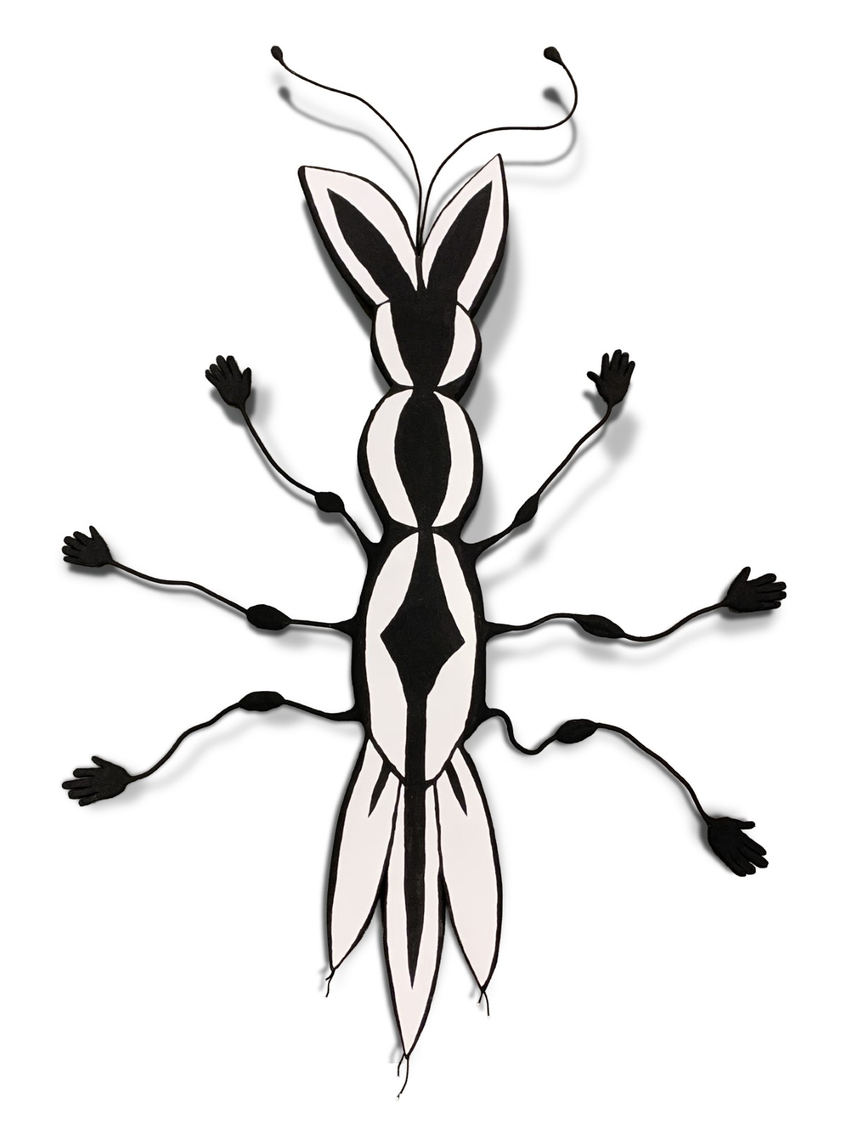 &ldquo;dreamboat #28,&rdquo; 2020. Sign foam, copper, paperclay, and acrylic paint